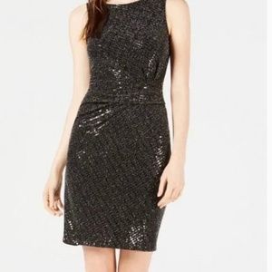 NWT….Bar III Women's Metallic Shine Bodycon Party Dress Size Large